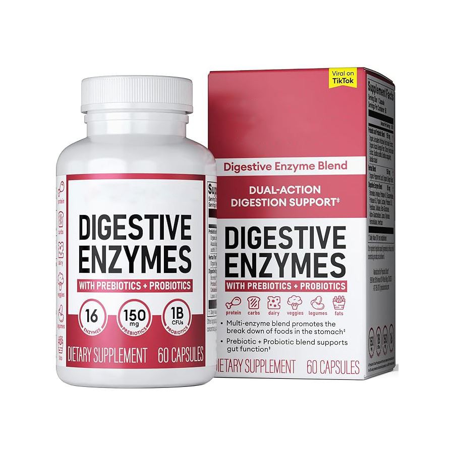 Capsules d'enzymes digestives