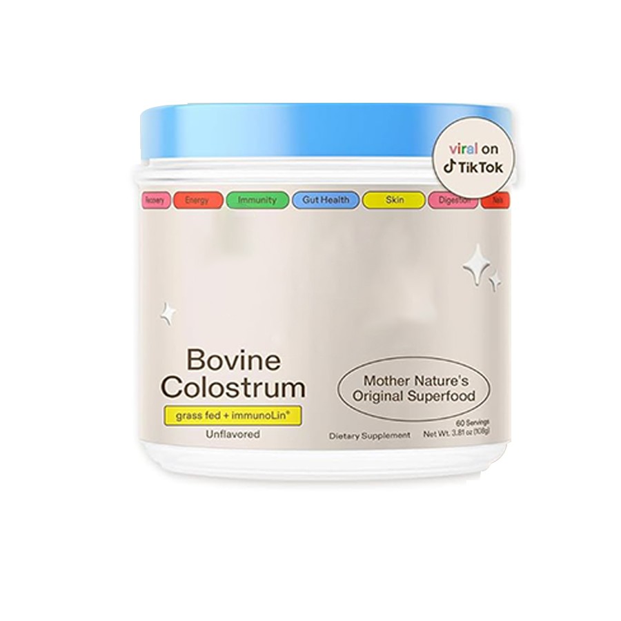 Capsules de colostrum nourri à l'herbe avec ImmunoLin