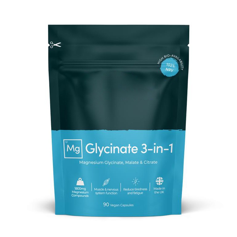 Glycinate de magnésium 3-dans-1 - capsules Nutrition Geeks