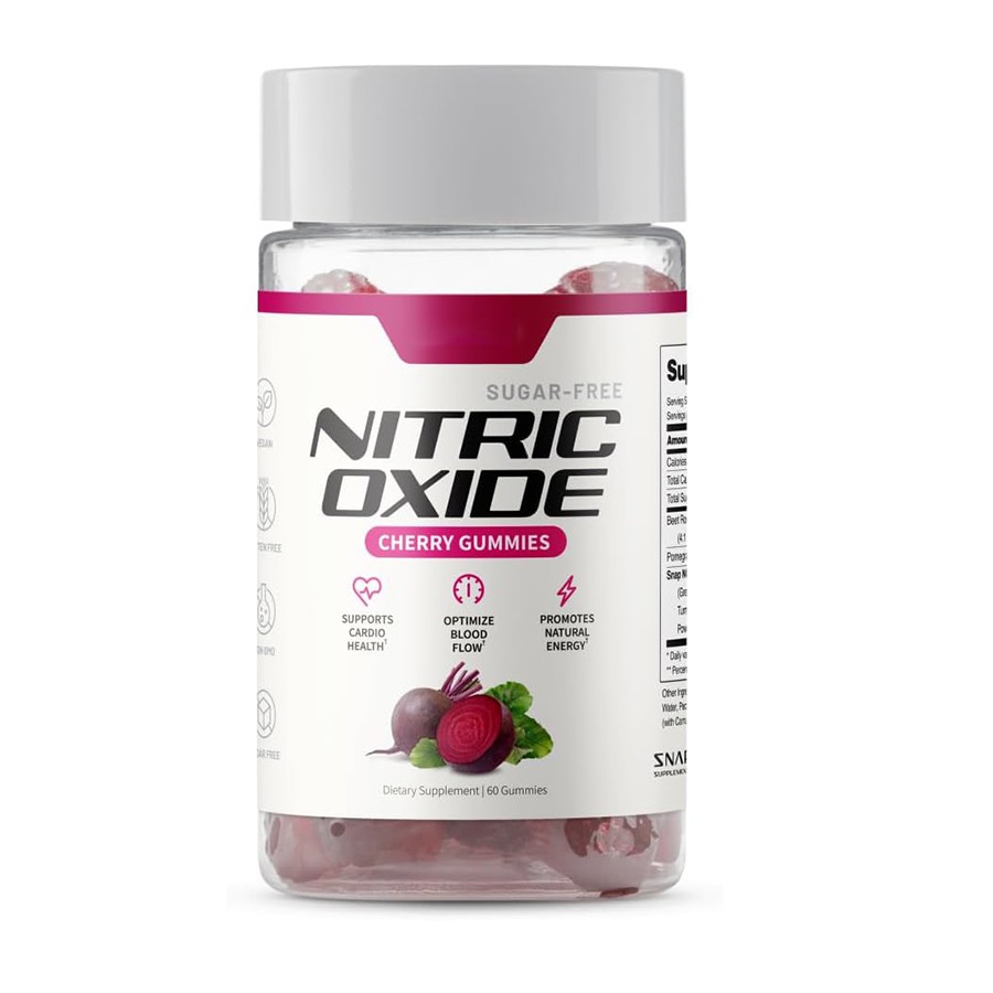 Oxyde nitrique Gummies Cherry Powered Support pour la santé cardiaque Vitalité
