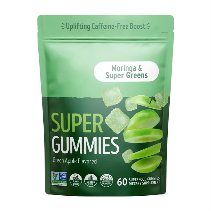 Supergummies Gummies à base de plantes pleines de nutriments pour la vitalité quotidienne